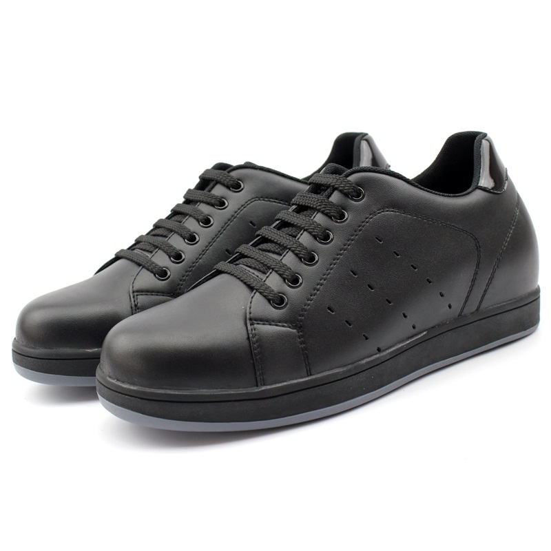 男士内增高鞋 日常休闲鞋 内增高7CM 黑色 商品货号：LK19F121A【乐昂】