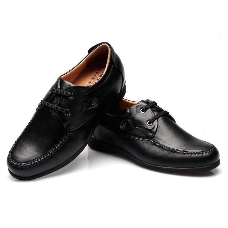 男士内增高鞋 商务休闲 内增高6.5CM 黑色 商品货号：010h02-1【何金昌】