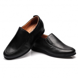 【何金昌】男士休闲商务内增高鞋增高6.5cm黑色