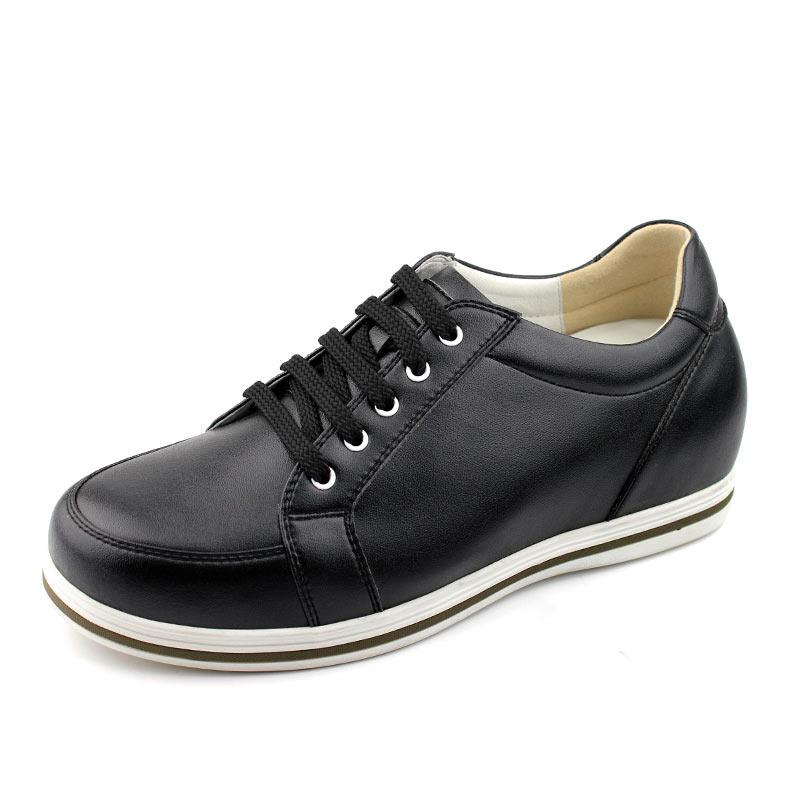 男士内增高鞋 日常休闲鞋 内增高7cm 黑色 商品货号：K19F126【何金昌】