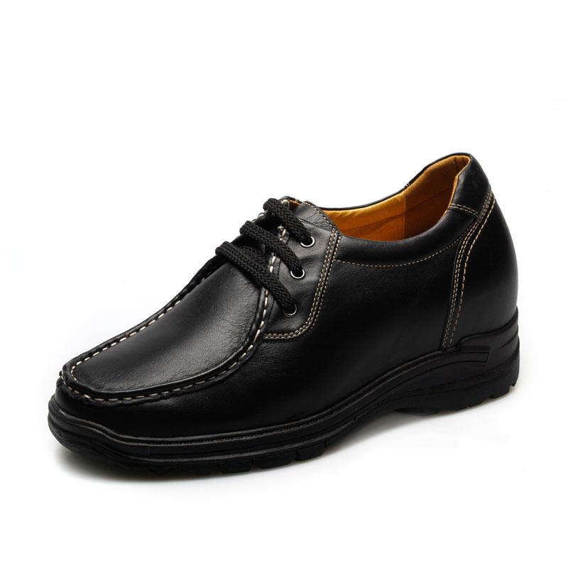 男士内增高鞋 商务休闲 内增高7.5cm 黑色 商品货号：DG33H20【何金昌】