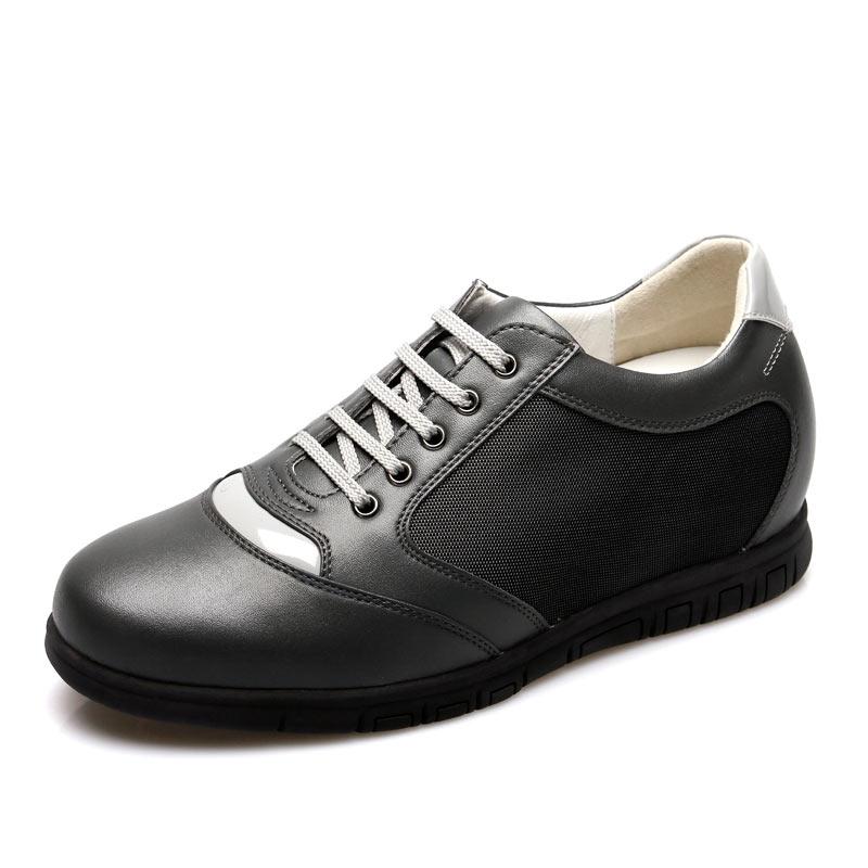 男士内增高鞋 日常休闲鞋 内增高7CM 灰色 商品货号：k53f29【何金昌】
