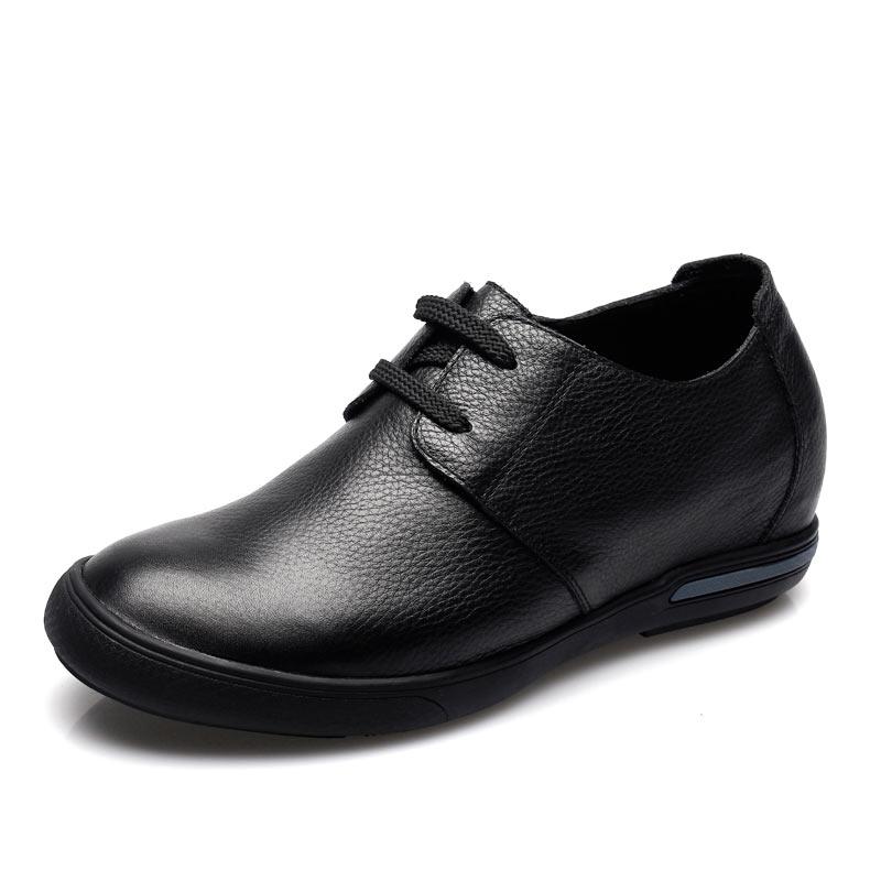 男士内增高鞋 商务休闲 内增高6.5CM 黑色 商品货号：X5101【何金昌】