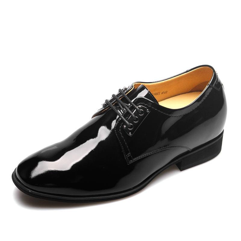 男士内增高鞋 正装鞋 内增高7cm 黑色 商品货号：236A51-5【何金昌】