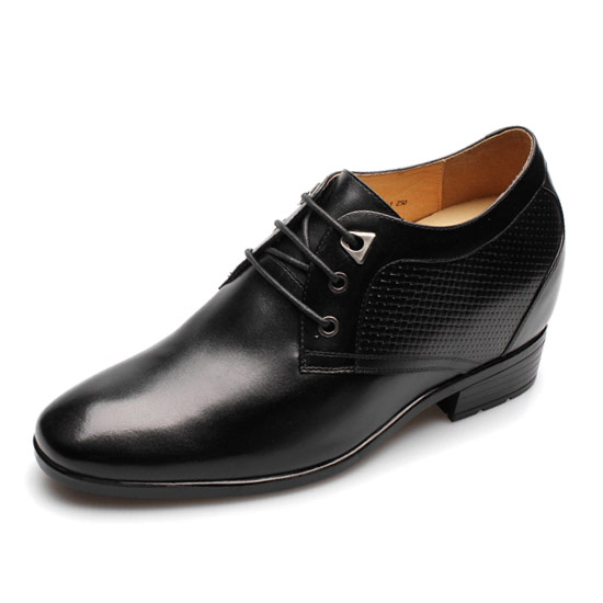 男士内增高鞋 正装鞋 内增高10.5cm 黑色 商品货号：X71H26-1【何金昌】