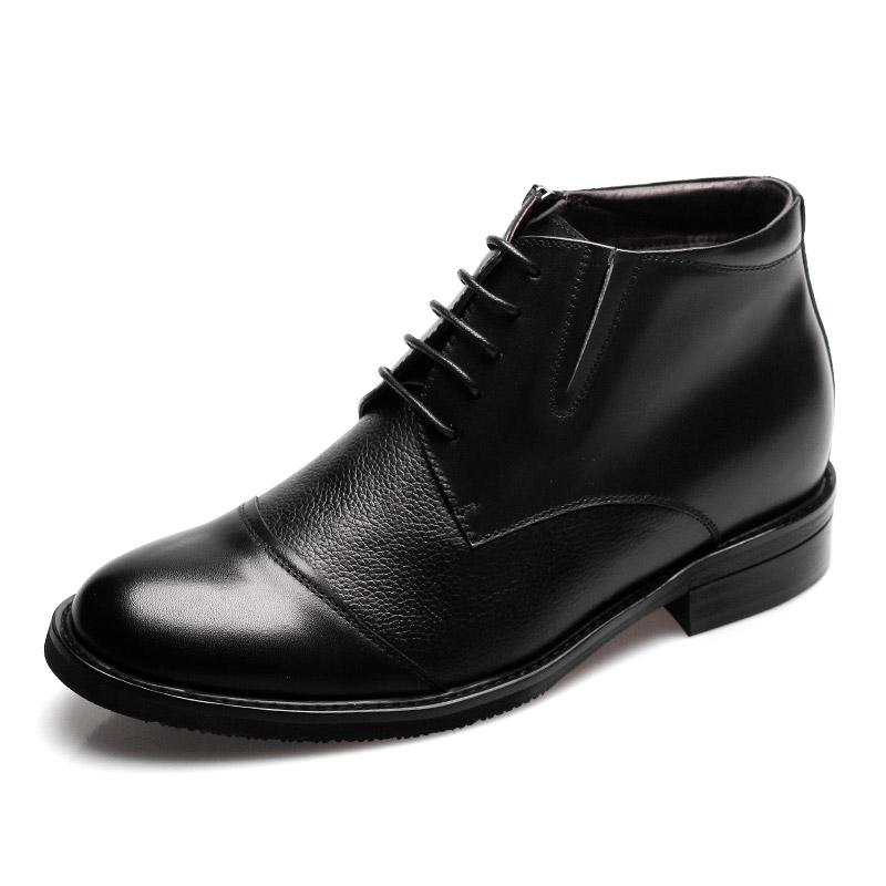 男士内增高鞋 靴子 内增高7cm 黑色 商品货号：008H01-1【何金昌】