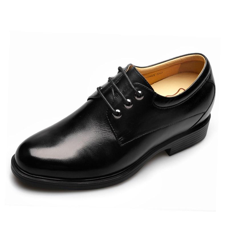 男士内增高鞋 正装鞋 内增高8cm 黑色 商品货号：256A03-1【何金昌】