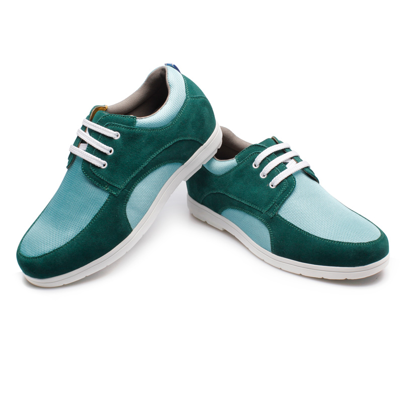 男士内增高鞋 日常休闲鞋 内增高6cm 绿色 商品货号：LX80B06-2【乐昂】