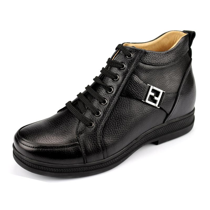 男士内增高鞋 靴子 内增高7cm 黑色 商品货号：DX29H07【何金昌】