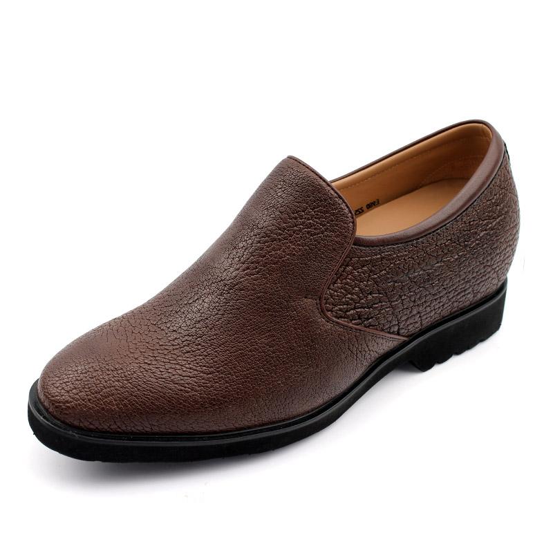  精品定制鞋 内增高7.5cm 棕色 商品货号：225A02-1【精品定制】【金墨瑞】