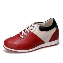 【赫升】女式增高鞋运动鞋跑步鞋增高6CM红/白/棕/绿