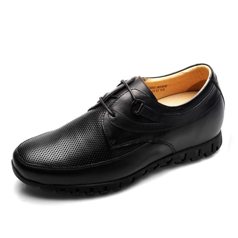男士内增高鞋 正装鞋 内增高6cm 黑色 商品货号：230A21-3【何金昌】