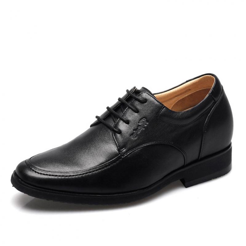 男士内增高鞋 正装鞋 内增高7cm 黑色 商品货号：DX91D02【何金昌】