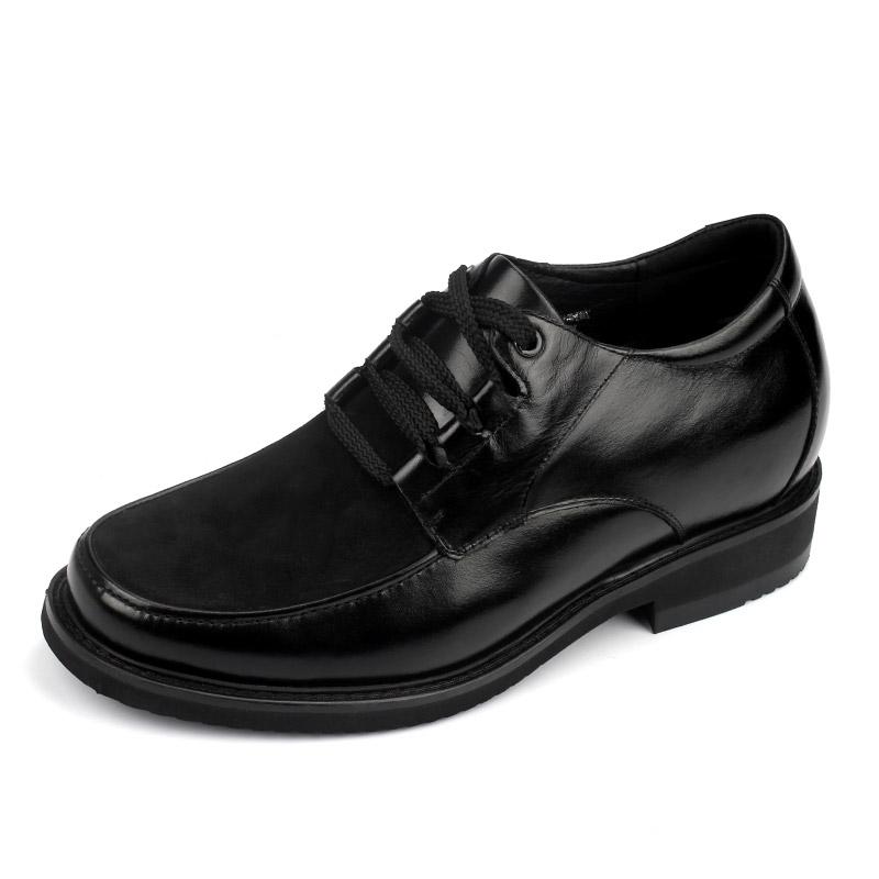 男士内增高鞋 正装鞋 内增高7.5cm 黑色 商品货号：ZG30H11【何金昌】