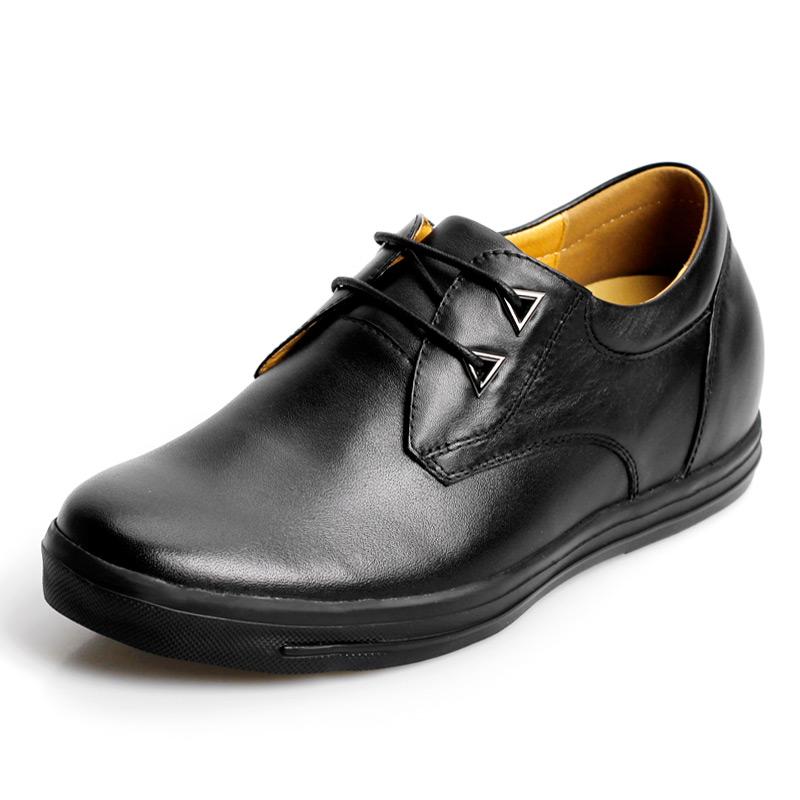 男士增高鞋 内增高正装鞋 内增高6cm 黑色 商品货号：226C03-1【何金昌】