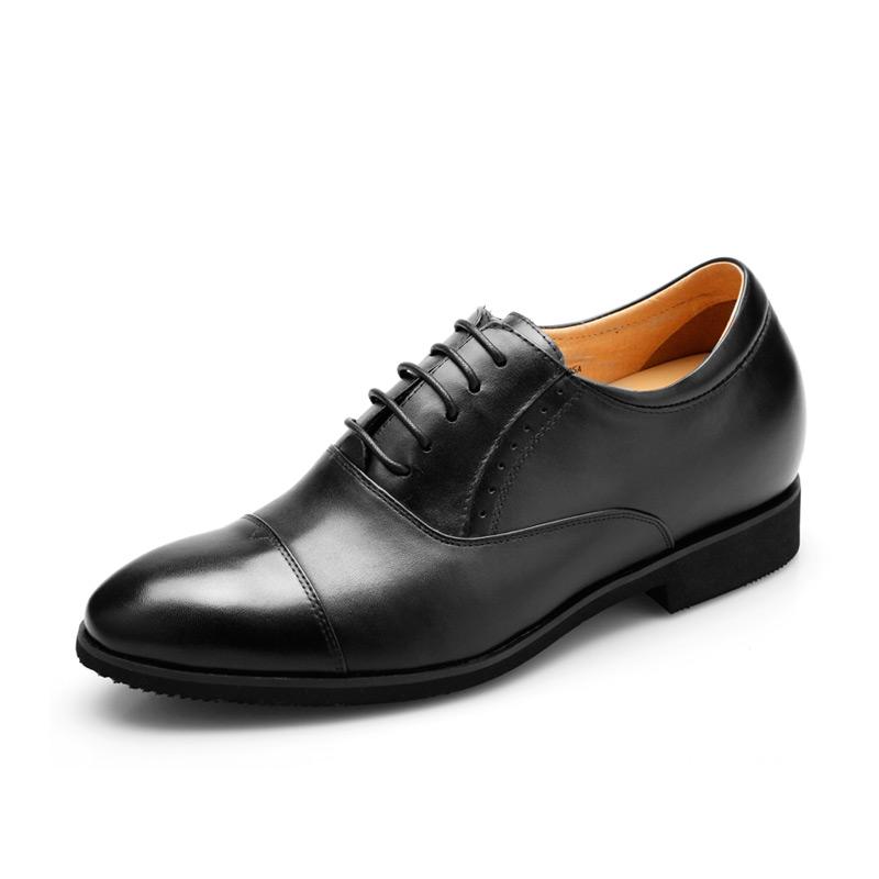 男士内增高鞋 正装鞋 内增高7.5cm 黑色 商品货号：X70C05A【何金昌】