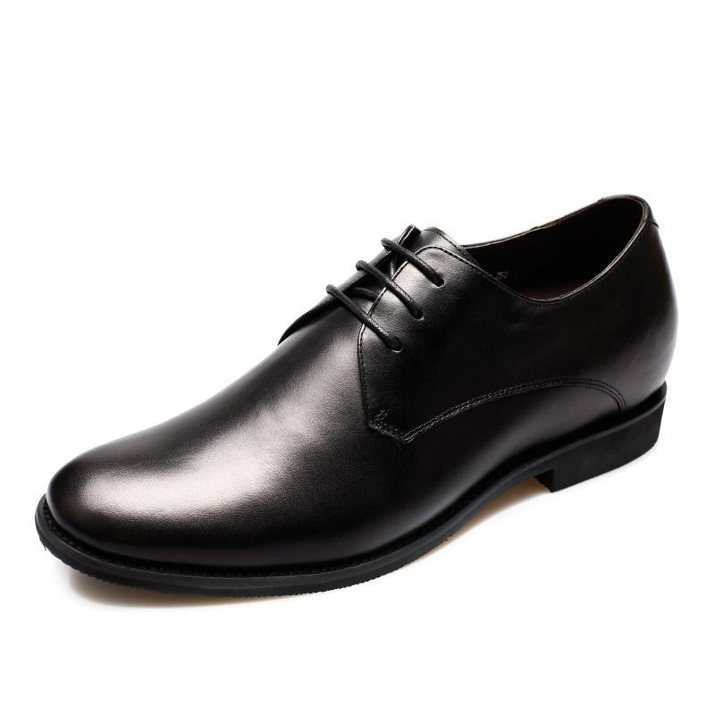 男士内增高鞋 正装鞋 内增高6.5CM 黑色 商品货号：323K01-3【何金昌】