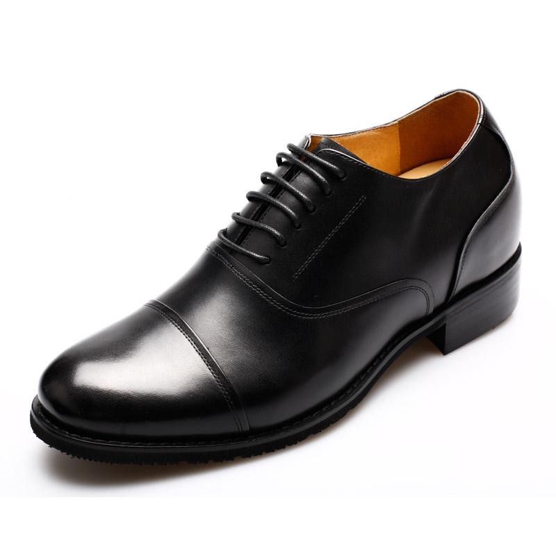 男士内增高鞋 正装鞋 内增高7.5cm 黑色 商品货号：252H11-2【何金昌】