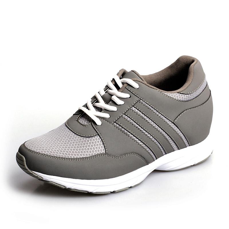 男士内增高鞋 运动鞋 内增高 灰色 商品货号：022H01-2【何金昌】