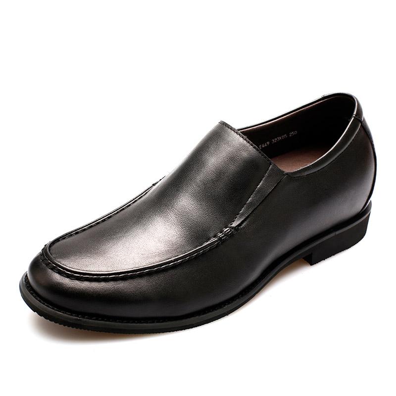 男士内增高鞋 正装鞋 内增高6.5cm 黑色 商品货号：323K05【何金昌】