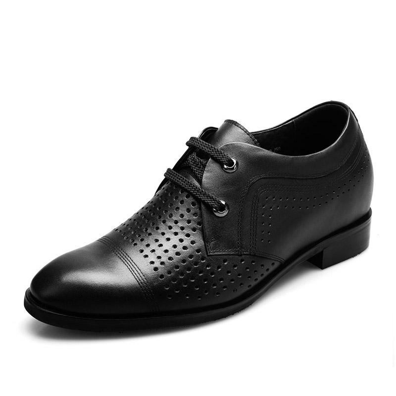 男士内增高鞋 凉鞋 内增高7.5CM 黑色 商品货号：H51X70N012D【何金昌】