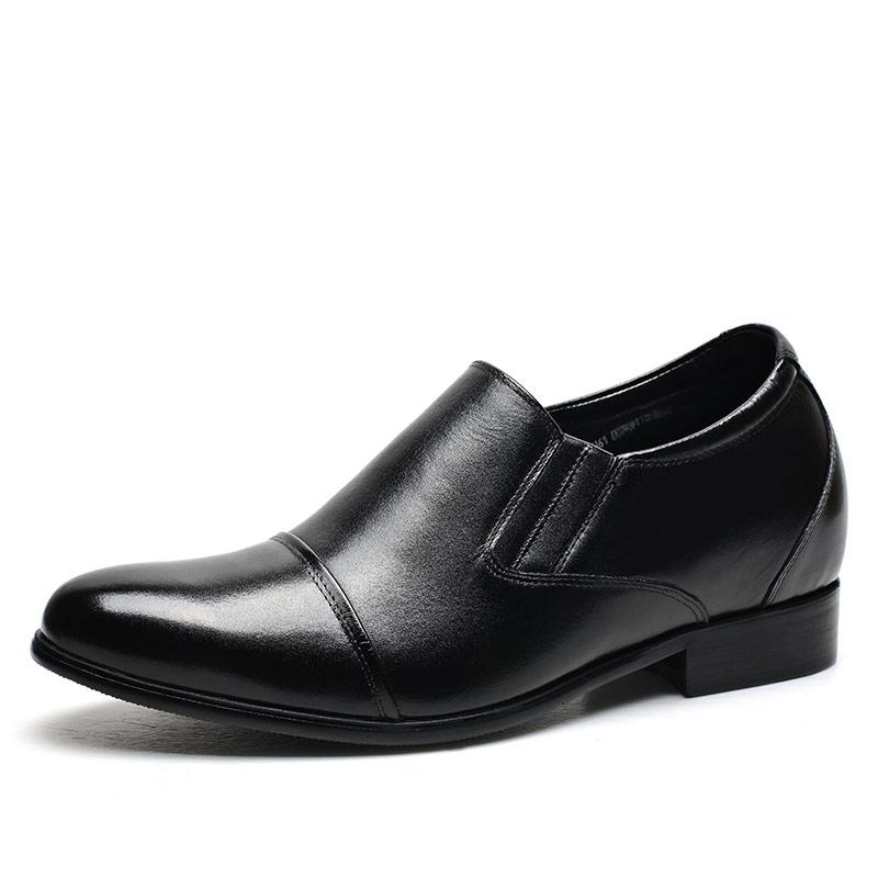 男士内增高鞋 正装鞋 内增高7CM 黑色 商品货号：H61D07K011D【何金昌】