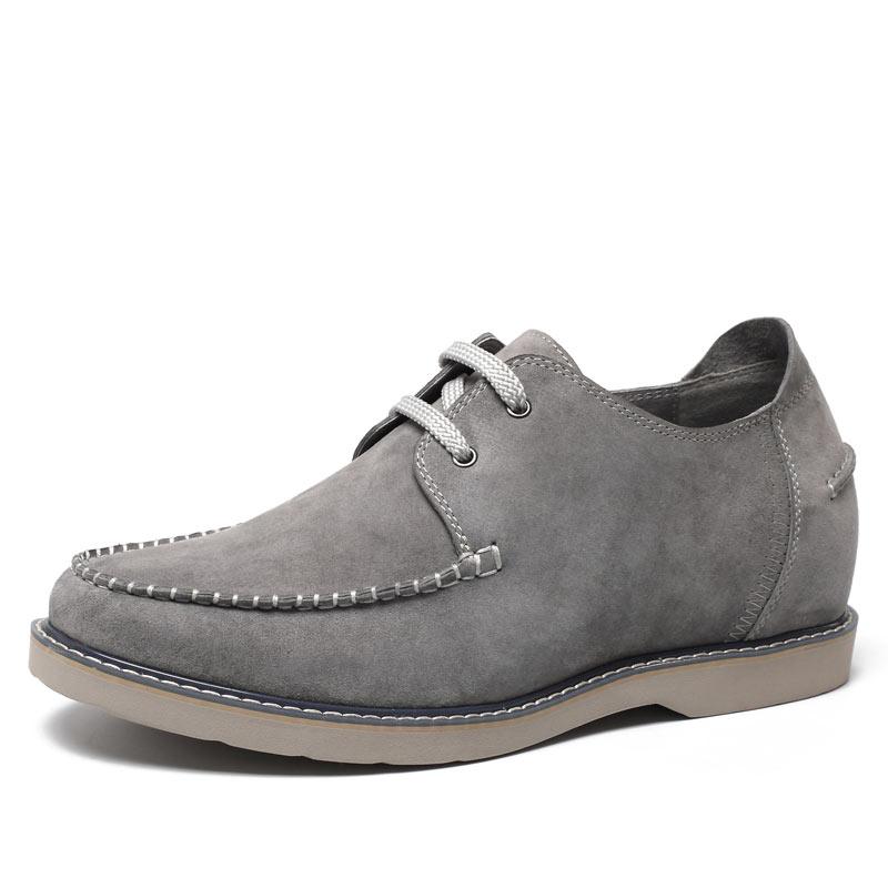 男士内增高鞋 日常休闲鞋 内增高6CM 灰色 商品货号：L71C10V082D【乐昂】
