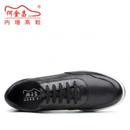 【何金昌】新款男式内增高休闲鞋黑色增高鞋男鞋6厘米