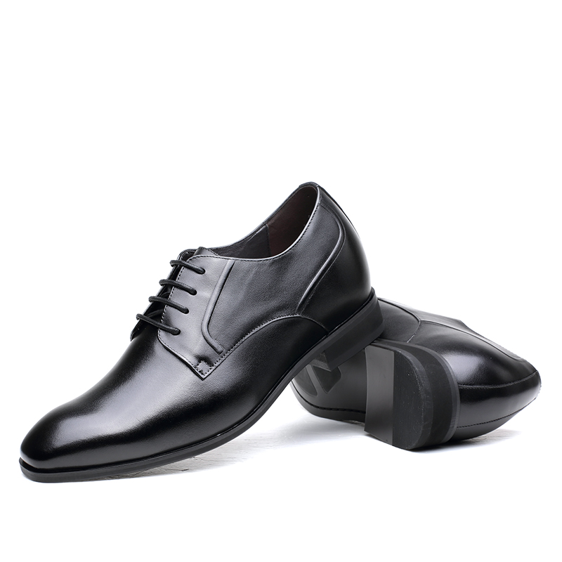 男士内增高鞋 正装鞋 内增高7CM 黑色 商品货号：H71D16V131D【何金昌】