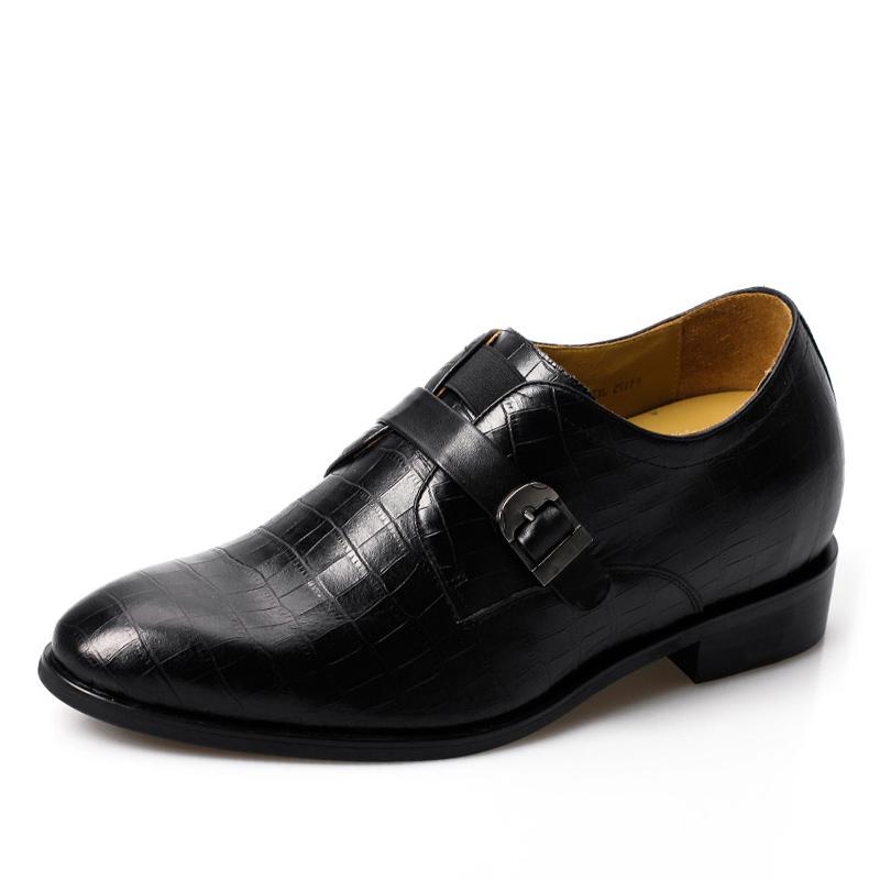  精品定制鞋 内增高7.5CM 黑色 商品货号：JX70H87-1【精品鞋特价】