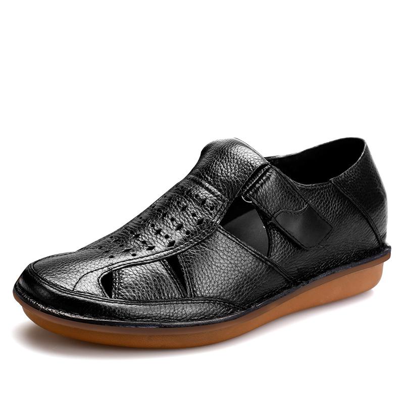 男士内增高鞋 凉鞋 内增高6.5CM 黑色 商品货号：H51X58N012D【何金昌】