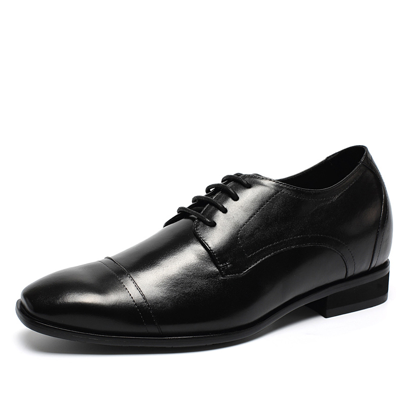  精品定制鞋 内增高7CM 黑色 商品货号：J61D09K012D【金墨瑞】
