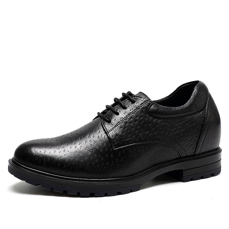  精品定制鞋 内增高7CM 黑色 商品货号：J62C30K011D【金墨瑞】