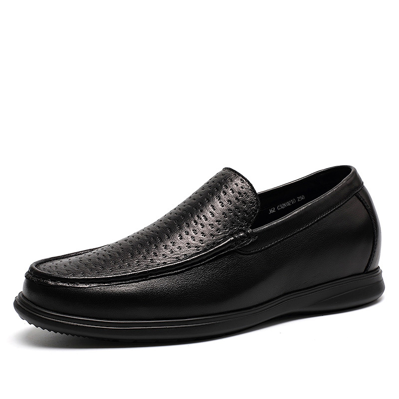  精品定制鞋 内增高7CM 黑色 商品货号：J62C32K021D【金墨瑞】