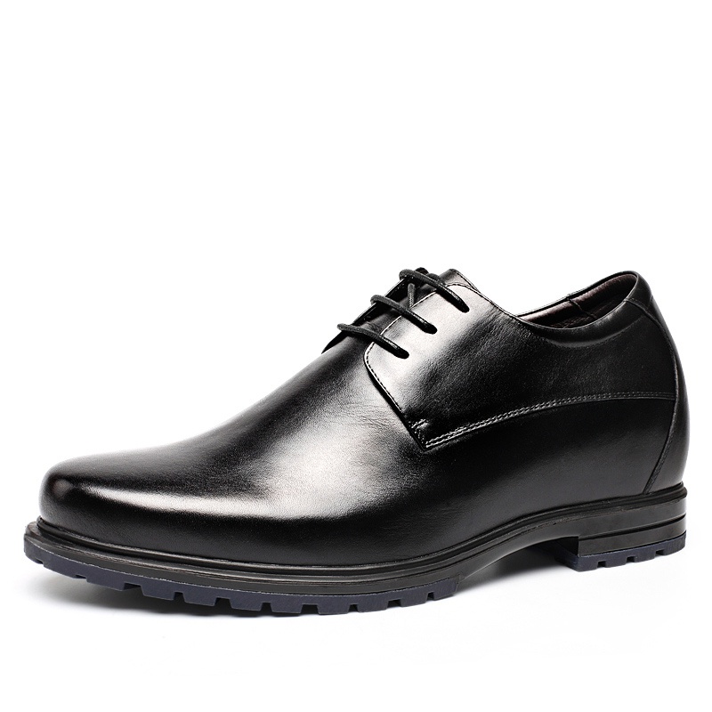 男士内增高鞋 正装鞋 内增高9CM 黑色 商品货号：H62C36K011D【何金昌】