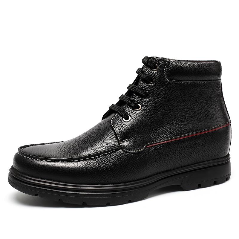 男士内增高鞋 靴子 内增高8CM 黑色 商品货号：H62B35K031D【何金昌】