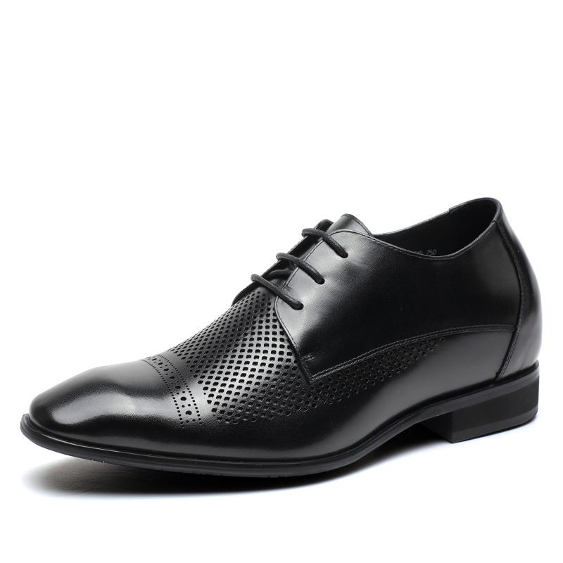 男士内增高鞋 凉鞋 内增高7CM 黑色 商品货号：H71D09V251D【何金昌】