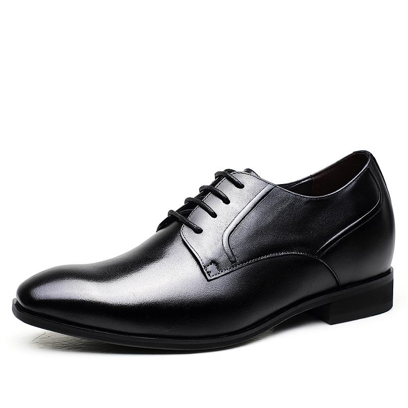 男士内增高鞋 正装鞋 内增高7CM 黑色 商品货号：H71D16V131D【何金昌】
