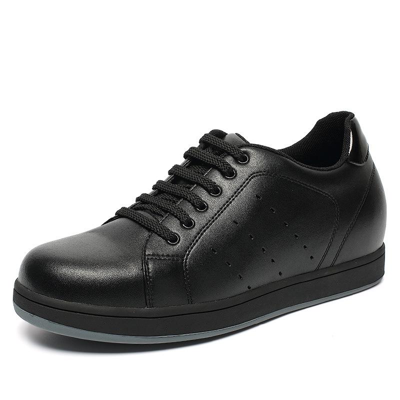 男士增高鞋 日常休闲鞋 内增高7CM 黑色 商品货号：LK19F121A【乐昂】