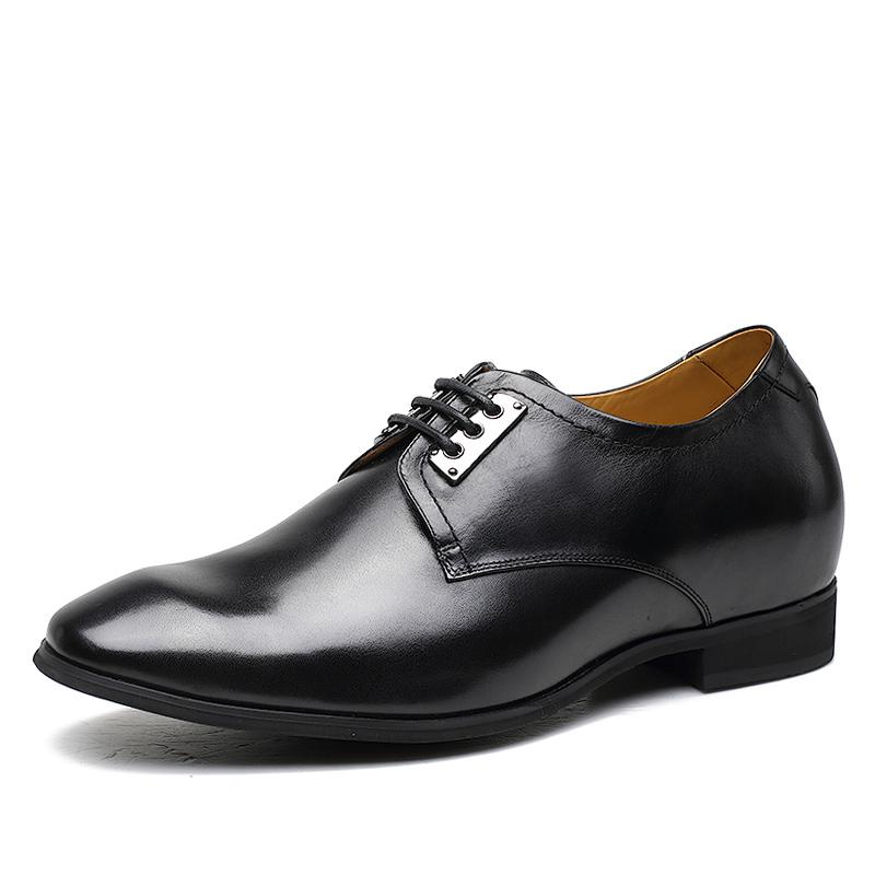  精品定制鞋 内增高7CM 黑色 商品货号：J236A51-1【金墨瑞】