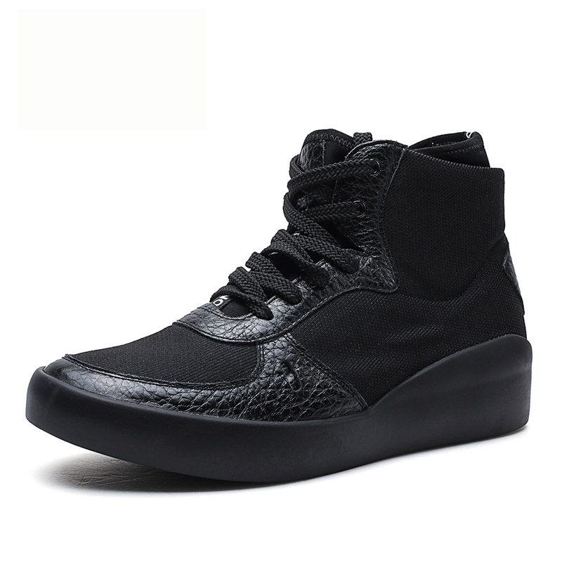 男士内增高鞋 运动鞋 内增高6CM 黑色 商品货号：H72B36K162D【双11特价鞋】