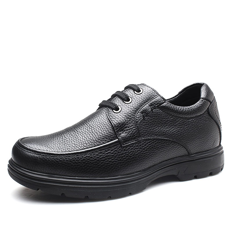 男士内增高鞋 商务休闲 内增高6CM 黑色6cm 商品货号：H72C69K021D【何金昌】