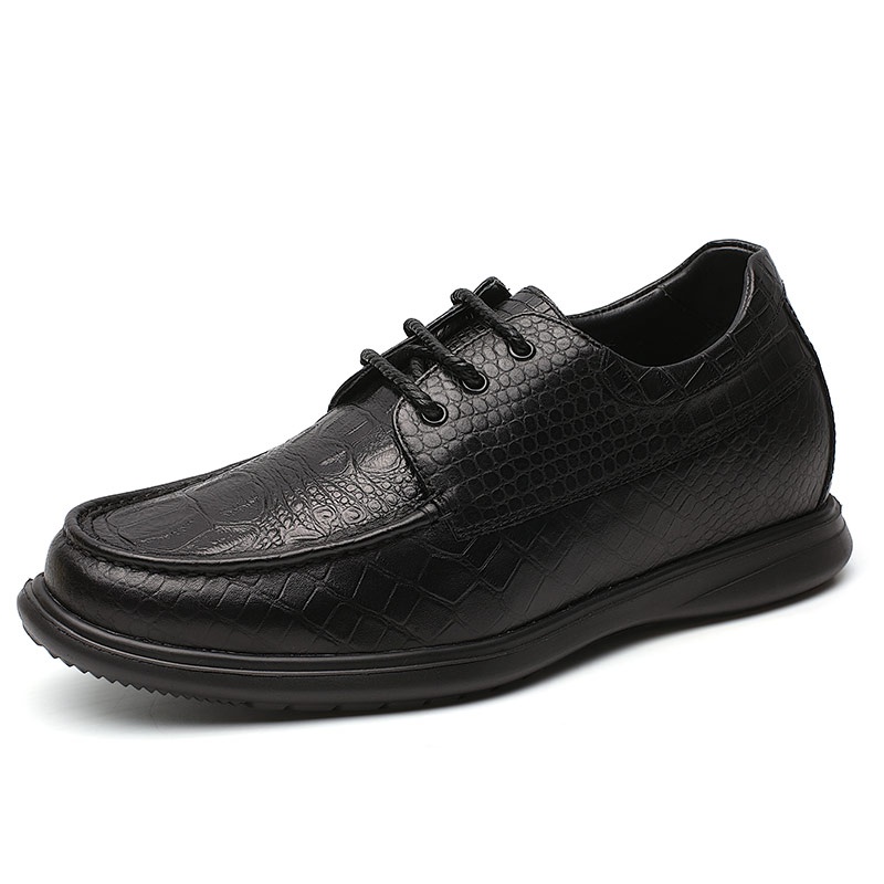  精品定制鞋 内增高7CM 黑色 商品货号：J72C32K151D【金墨瑞】