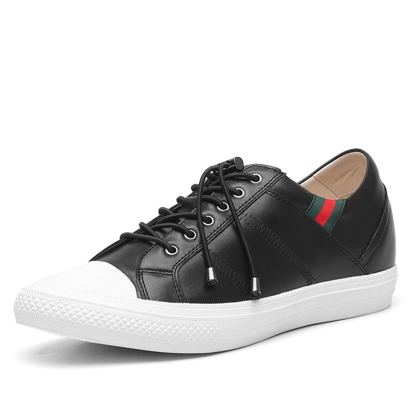 男士增高鞋 日常休闲鞋 内增高6CM 黑色 商品货号：H81C89K013D【何金昌】