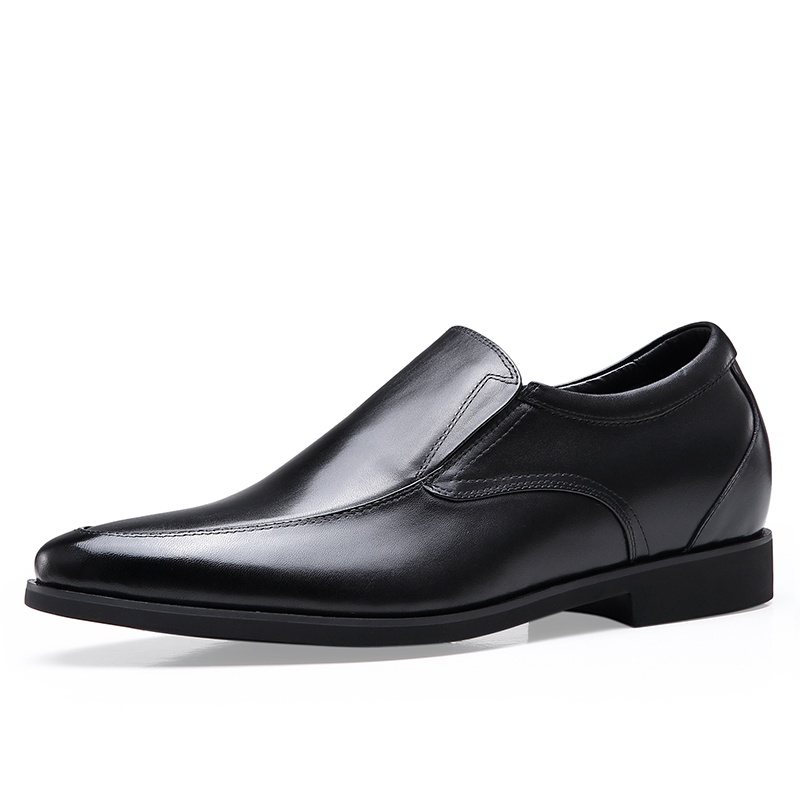 男士内增高鞋 正装鞋 内增高7CM 黑色皮鞋 商品货号：H71X70K262D【何金昌】