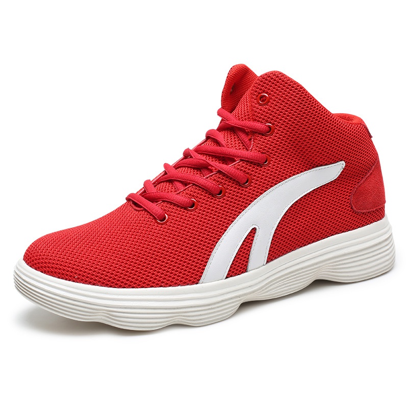 男士内增高鞋 运动鞋 内增高6CM 红色 商品货号：H91C107L021D【双11特价鞋】