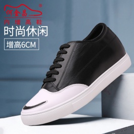 【何金昌】新款板鞋 型动青春内增高板鞋 6CM