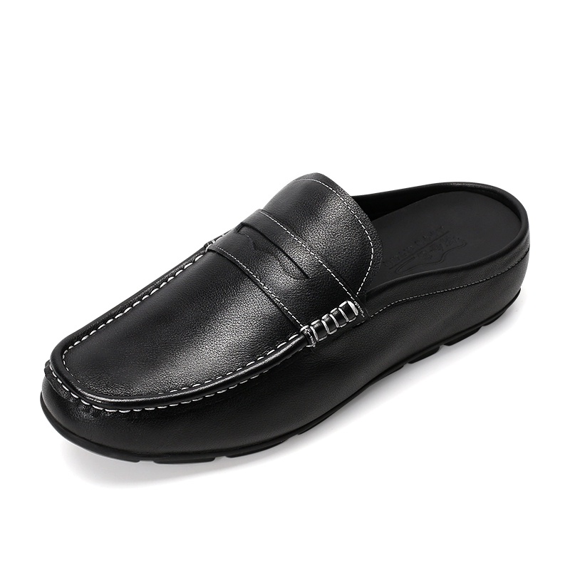 男士内增高鞋 凉鞋 内增高5CM 黑色 商品货号：H02C40B331D【何金昌】