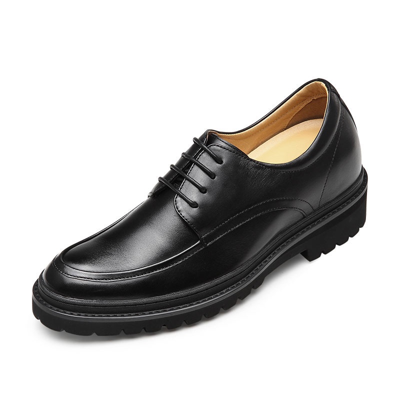 男士内增高鞋 正装鞋 内增高8CM 黑色 商品货号：H01241B071D【何金昌】