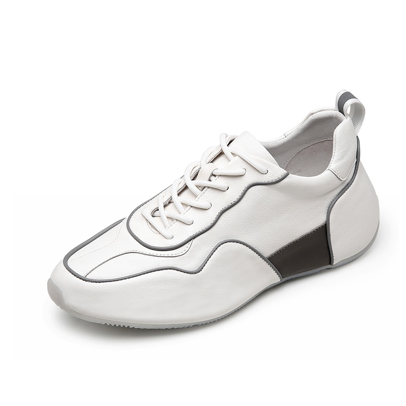 男士内增高鞋 运动鞋 内增高5CM 白/灰 商品货号：H02ZS9181102【何金昌】